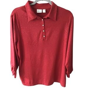 Zenergy Golf by Chicos Top animal print Sz 1